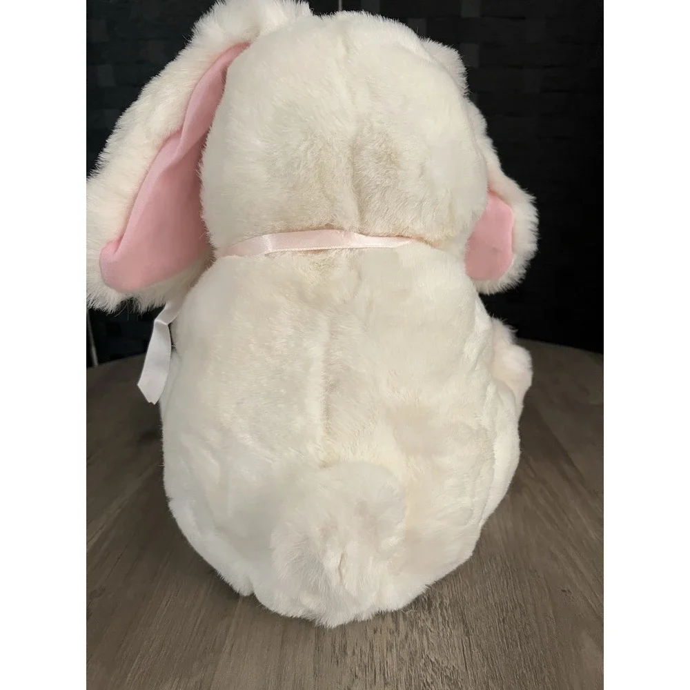 Vintage Russ Sunny Bunny White Rabbit Plush Floppy Ears Stuffed Animal Good Cond